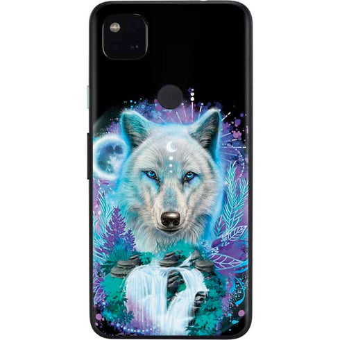 Night Wolf by Sheena Pike Google Pixel 4a Skin